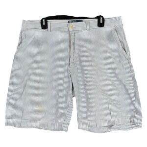 Polo‎ Ralph Lauren Prospect Seersucker Short Men 35 Cotton Casual Classic Fit